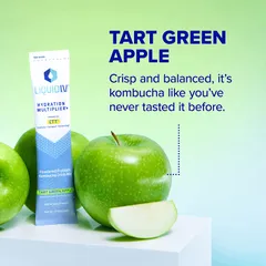 Bột điện giải Liquid IV Hydration Multiplier + Probiotic Kombucha - Hỗ trợ tiêu hóa và hydrat hóa hiệu quả, tiện lợi cho sức khỏe