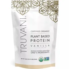 Bột Protein Thực Vật Hữu Cơ Truvani - Tinh Khiết, Đầy Đủ 9 Axit Amin, Nhiều Hương Vị Ngon Miệng, Chứng Nhận USDA Organic, Vegan