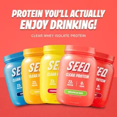 Bột Whey Protein Isolate SEEQ Clear Protein - Hương Vị Trái Cây Tươi Mát, Chất Lượng Cao, Thích Hợp Khi Tập Luyện, 700g