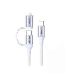 Cáp Sạc Nhanh Ugreen 2in1 L702 Bọc Dù MFI & Type C 100W - Sạc Nhanh, Truyền Dữ Liệu, Tương Thích iPhone, iPad và Các Thiết Bị USB-C