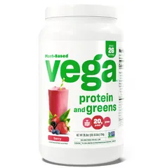 Đạm Thực Vật Rau Xanh Vega Protein + Greens Mỹ - Bổ Sung Protein Chay Hữu Cơ, Vị Chocolate và Berry, Đáp Ứng Dinh Dưỡng Lành Mạnh