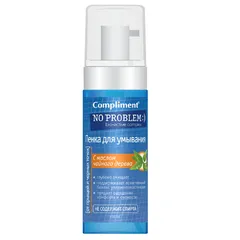 Foam Bọt Rửa Mặt Compliment No Problem - Sữa Rửa Mặt Cho Da Dầu, Mụn, Kiểm Soát Dầu Nhờn, Giảm Mụn 160ml