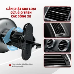 Giá Đỡ Kiêm Sạc Nhanh Không Dây Ô Tô Medicar V3 - Công Nghệ Tự Căn Chỉnh, Sạc 15W Siêu Tốc Cho Điện Thoại Thông Minh