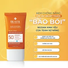 Kem Chống Nắng Rilastil Sun System Velvet Touch Cream SPF50+ - Dưỡng Ẩm, Bảo Vệ Da, Ngăn Ngừa Lão Hóa, Dành Cho Da Nhạy Cảm