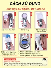 Máy điện di ion Galvanic 2.0 MTC Skin&Body Hàn Quốc - Thiết bị chăm sóc da mặt hiệu quả, thẩm thấu sâu, tiện dụng