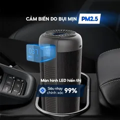 Máy Lọc Không Khí Ô Tô Medicar Pro V2 - Tích Hợp Xông Tinh Dầu, HEPA-13, Khử Mùi Chất Lượng, Thiết Kế Sang Trọng, Khử Khuẩn UVC