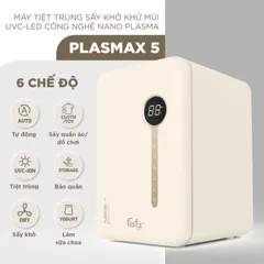 Máy Tiệt Trùng Sấy Khô Đa Chức Năng UVC-LED Fatzbaby Plasmax 5 FB4711TG - Tiệt Trùng An Toàn Cho Bé, Khử Mùi Hiệu Quả 99,9%