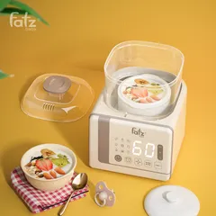 Máy Tiệt Trùng Sấy Khô Nấu Cháo và Hâm Sữa Fatzbaby Captain 3 FB4326SL - Thiết Bị Đa Năng An Toàn Cho Bé