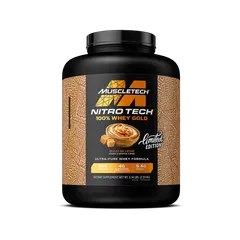 Muscletech Nitrotech 100% Whey Gold 5lbs - Bột Protein Hỗ Trợ Tăng Cơ, Chất Lượng Đỉnh Cao, Vị Churros & Dulce De Leche