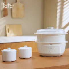 Nồi Nấu Chậm Đa Năng 7 Trong 1 Fatz Baby Stew 6 - Hấp, Hầm, Nấu Cháo Cho Bé, Tiện Lợi Cho Gia Đình
