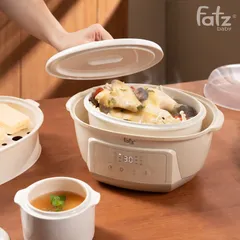 Nồi Nấu Chậm Đa Năng 7 Trong 1 Fatz Baby Stew 6 - Hấp, Hầm, Nấu Cháo Cho Bé, Tiện Lợi Cho Gia Đình