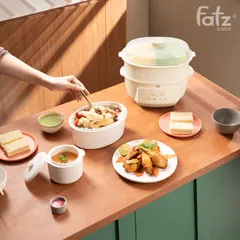 Nồi Nấu Chậm Đa Năng 7 Trong 1 Fatz Baby Stew 6 - Hấp, Hầm, Nấu Cháo Cho Bé, Tiện Lợi Cho Gia Đình