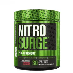 Bột Tăng Cường Sức Mạnh Pre-Workout Nitro Surge Jacked Factory - Hỗ Trợ Tăng Cơ, Tăng Năng Lượng, Hương Vị Nguyên Bản 252g