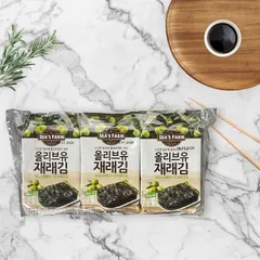 Set 2 Lốc Rong Biển Ăn Liền Vị Ô Liu Sea's Farm - Rong Biển Tẩm Gia Vị Thơm Ngon, Tiện Lợi Ăn Ngay, Thích Hợp Cho Mọi Khẩu Vị
