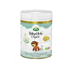 Sữa Bột Arla Baby&Me A2 Organic Số 3 Dành Cho Trẻ Từ 1-3 Tuổi - Đáp Ứng Tiêu Chuẩn Hữu Cơ EU, Dễ Tiêu Hóa 600g