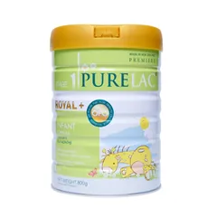 Sữa bột Purelac 1 cho bé từ 0-6 tháng tuổi - Dinh dưỡng đầy đủ, phát triển toàn diện, sản xuất tại New Zealand, hộp 800g.