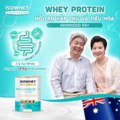 Sữa IsoWhey Advanced 55+ - Dinh Dưỡng Chuyên Biệt Hỗ Trợ Sức Khỏe Người Trên 55 Tuổi, Bổ Sung 23 Vitamin & Khoáng Chất