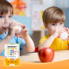 Sữa IsoWhey Kids Complete - Giúp Tăng Chiều Cao Cho Trẻ Từ 4-18 Tuổi, Bổ Sung Canxi, Protein, và Lợi Khuẩn, Hương Vị Vani Thơm Ngon
