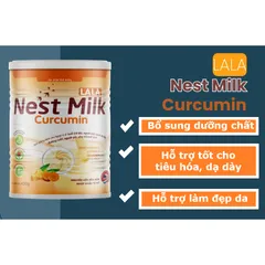 Sữa Nghệ Lala Nest Milk Curcumin Hỗ Trợ Tiêu Hóa - Giảm Vấn Đề Dạ Dày, Bảo Vệ Đường Ruột, Hộp 400g, Dinh Dưỡng Toàn Diện