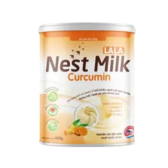 Sữa Nghệ Lala Nest Milk Curcumin Hỗ Trợ Tiêu Hóa - Giảm Vấn Đề Dạ Dày, Bảo Vệ Đường Ruột, Hộp 400g, Dinh Dưỡng Toàn Diện