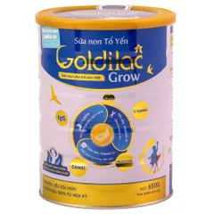 Sữa Non Tổ Yến Goldilac Grow Hộp 650g - Dinh Dưỡng Tăng Cường Miễn Dịch Cho Trẻ 6 Tháng Đến 10 Tuổi