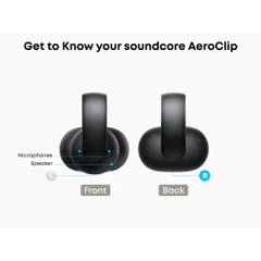 Tai Nghe Nhét Tai Chống Nước IPX4 Soundcore AeroClip A3388 - Thiết Kế Dạng Kẹp Hở, Âm Thanh Mạnh Mẽ, Thoải Mái Khi Sử Dụng