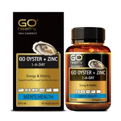Tinh Chất Hàu Go Healthy Go Oyster + Zinc 1-A-Day - Hỗ Trợ Tăng Cường Sinh Lực Nam Giới và Sức Khỏe Sinh Lý