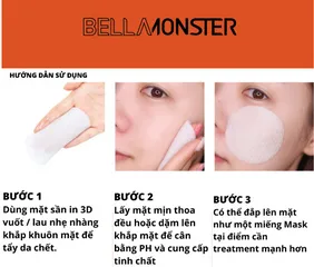 Toner Pad Bellamonster Carrot - Dành cho Da Mụn & Nhạy Cảm, Giúp Làm Dịu, Cải Thiện Tình Trạng Mụn, An Toàn & Hiệu Quả