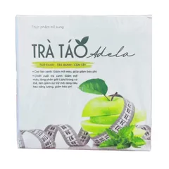 Trà Táo Xanh Adela Kelly Detox Giảm Cân - Hỗ Trợ Tiêu Hao Mỡ Thừa, Tăng Cảm Giác No, Hộp 12 Gói