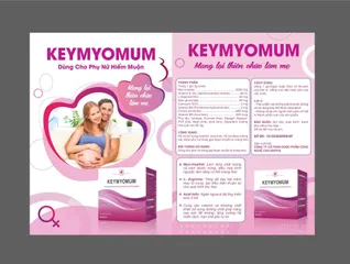 Viên bổ trứng Keymyomum - Hỗ trợ tăng khả năng thụ thai tự nhiên, cải thiện buồng trứng và điều hòa nội tiết, 20 gói x3g