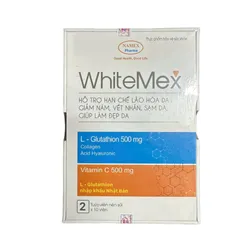 Viên Sủi Trắng Da WhiteMex - Hỗ Trợ Trẻ Hóa Da, Mờ Thâm Nám với L-Glutathione, Vitamin C, Collagen, Dễ Dùng