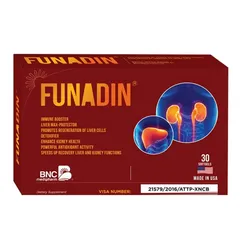 Viên Uống Hỗ Trợ Bổ Gan Funadin - Tăng Cường Chức Năng Gan, Đào Thải Độc Tố, Bổ Sung Kháng Đề Kháng - Viên Nang Dễ Uống
