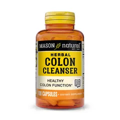 Viên uống hỗ trợ đại tràng Mason Natural Colon Herbal Cleanser - Giải pháp tự nhiên cho sức khỏe đường ruột và giảm táo bón 100 viên