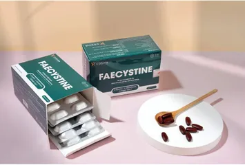 Viên Uống Hỗ Trợ Dưỡng Trắng Da Faecystine - Giảm Thâm, Mụn, Nguyên Liệu Tự Nhiên, Vitamin C, Collagen, Hộp 60 Viên
