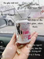 Viên uống giảm cân Max 7 Days Thái Lan - Giảm mỡ thừa, tăng cường trao đổi chất, hỗ trợ kiểm soát cân nặng, an toàn và hiệu quả