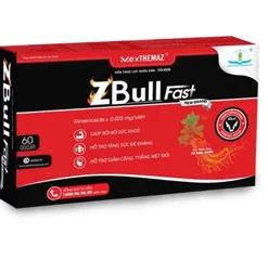 Viên Uống Tăng Lực ZBull Fast Nhân Sâm Hàn Quốc & Tỏi Đen - Hỗ Trợ Năng Lượng & Cải Thiện Sức Khỏe, 60 Viên