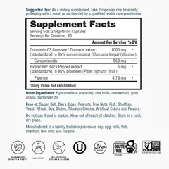Viên uống tinh chất nghệ Nature's Lab Turmeric Curcumin C3 1000mg - Hỗ trợ tiêu hóa, kháng viêm, tăng sức đề kháng, chống oxy hóa, đẹp da.