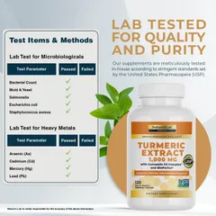 Viên uống tinh chất nghệ Nature's Lab Turmeric Curcumin C3 1000mg - Hỗ trợ tiêu hóa, kháng viêm, tăng sức đề kháng, chống oxy hóa, đẹp da.