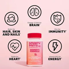 Vitamin Tổng Hợp Cho Phụ Nữ Smarty Pants Women's Formula - Hỗ Trợ Sức Khỏe Toàn Diện Và Năng Lượng - 30 Viên