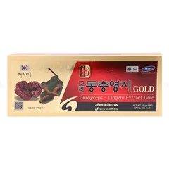 Cao Linh Chi Đông Trùng Hạ Thảo Pocheon Extract Gold - Hỗ Trợ Sức Khỏe, Tăng Cường Sinh Lực Nam Giới, Làm Đẹp Da, Giải Tỏa Stress