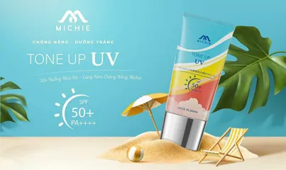 Kem Chống Nắng Nâng Tông Michie Tone Up SPF50+/PA++++ - Bảo Vệ Da Tối Ưu, Không Nhờn Rít, Đặc Biệt Cho Da Nhạy Cảm, Giúp Trang Điểm Tự Nhiên