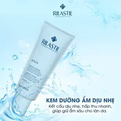 Kem Dưỡng Ẩm Dịu Nhẹ Rilastil Aqua Legere 50ml - Chăm Sóc Da Nhạy Cảm, Cấp Ẩm Sâu, Không Gây Kích Ứng, Dưỡng Da Mềm Mịn