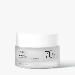 Kem Dưỡng Da Mụn Anua Heartleaf Intense Calming Cream 50ml - Hỗ Trợ Làm Dịu, Phục Hồi Da Mụn, Chống Viêm Hiệu Quả, Lành Tính