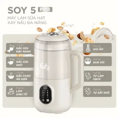 Máy Làm Sữa Hạt Đa Năng Fatzbaby Soy 5 Pro FB5020TL - Thiết Kế Thông Minh, Xay Mịn, Nấu Nóng, Giữ Ấm, Tự Làm Sạch