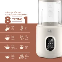 Máy Làm Sữa Hạt Fatzbaby Soy 4 FB5030TL - Xay Nấu Đa Năng 8in1, Giữ Ấm Tự Động, Dung Tích 1L, Thiết Kế Thông Minh Chất Lượng Cao