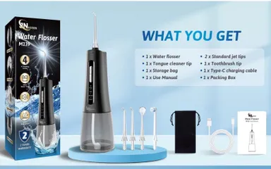 Máy Tăm Nước Cầm Tay Không Dây Jngoods M139 - Công Nghệ Vệ Sinh Răng Miệng Hiện Đại, Di Động, Pin Bền, Chống Nước IPX7
