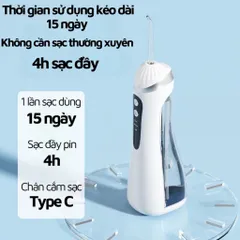 Máy tăm nước cầm tay SeaSy A16 - Thiết kế nhỏ gọn, 3 chế độ áp lực, chăm sóc răng miệng hiệu quả, sạch sẽ và dễ dàng sử dụng tại nhà