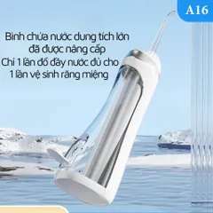 Máy tăm nước cầm tay SeaSy A16 - Thiết kế nhỏ gọn, 3 chế độ áp lực, chăm sóc răng miệng hiệu quả, sạch sẽ và dễ dàng sử dụng tại nhà