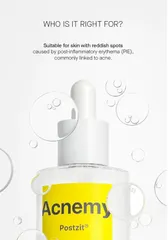 Serum Acnemy Postzit 30ml - Điều trị thâm mụn hiệu quả, phục hồi da mụn với rau má và Vitamin B3, phù hợp mọi loại da
