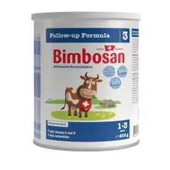 Sữa bột Bimbosan Stage 3 cho bé từ 1-3 tuổi - Dinh dưỡng Thụy Sĩ tăng cường phát triển trí não và hệ tiêu hóa, lon 400g và 900g